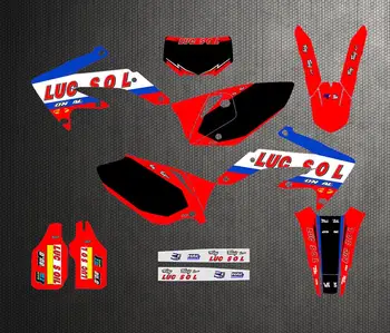 

Team Full set Sticker Kit Customized Number Graphics Backgrounds Decals For Honda CRF450X CRF 450 X CRF450 2005-2012 2006 2007