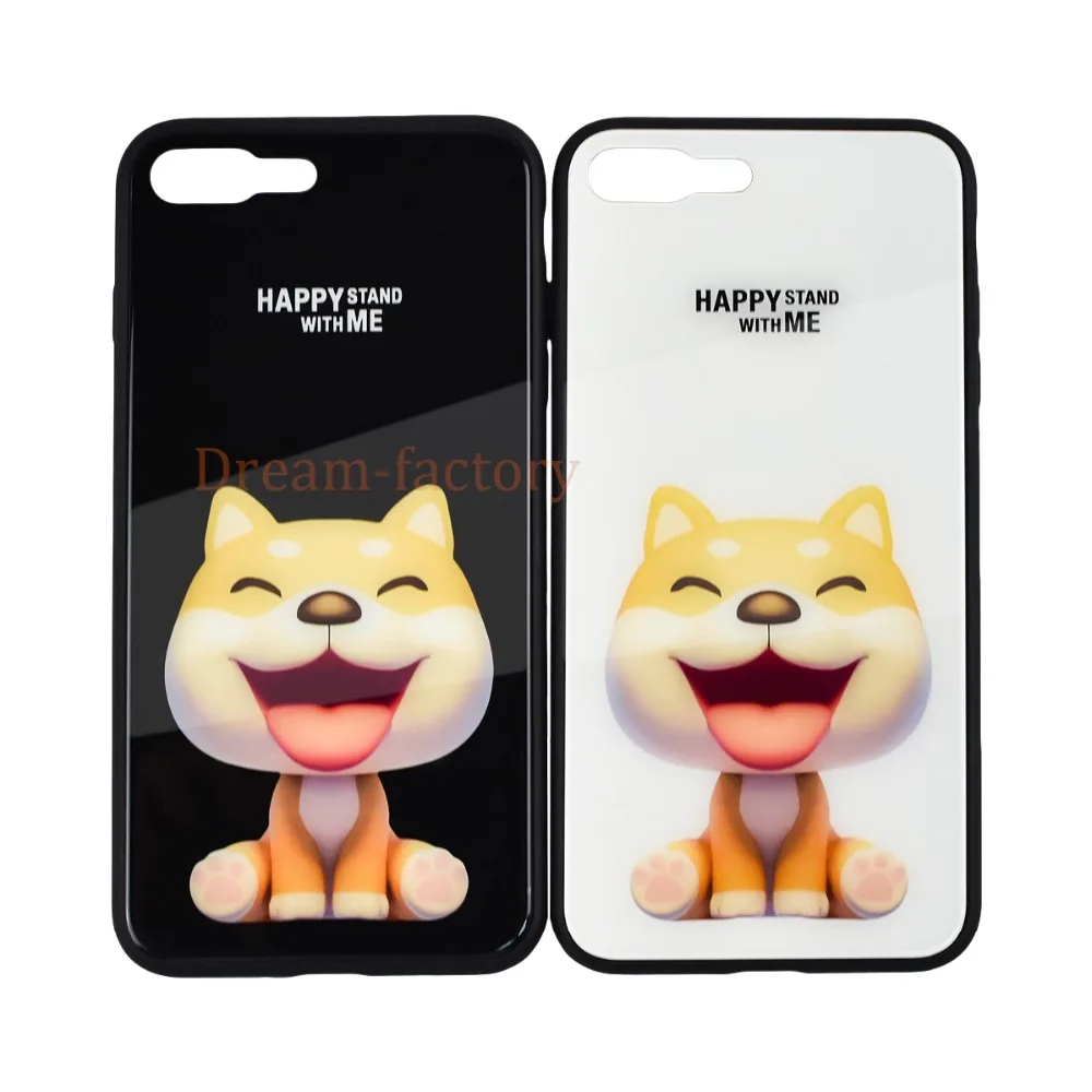 

100pcs Tempered Glass Phone Case For iPhone 7 8 Plus X XS MAX Luxury Silicone Cover Case