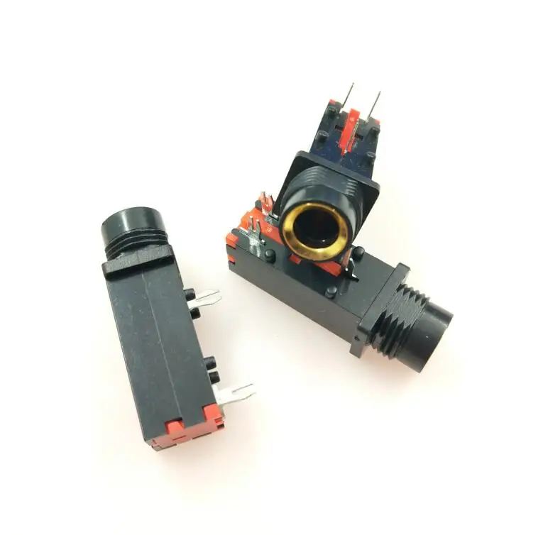 

Free shipping 10PCS Audio Jack 6.35mm 3Pin Mono Audio Microphone Welding Line For Microphone Socket