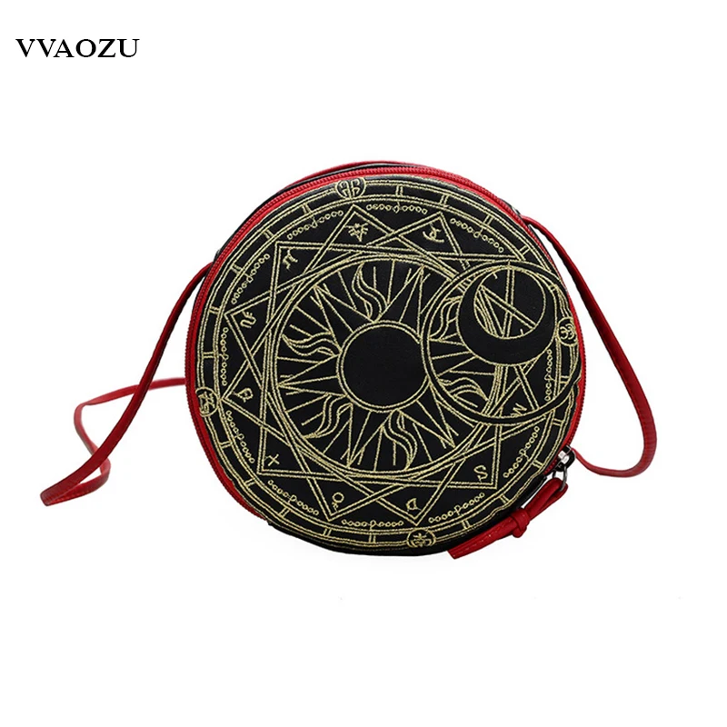 

Anime Cardcaptor Sakura Lolita Round Bag Card Captor Sakura Magic Circle Cosplay Messenger Bag Cute Women Handbag