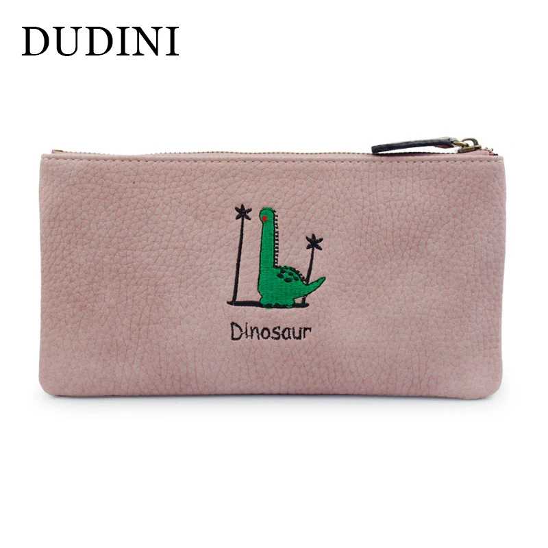 Dudini корейский стиль женский кошелек Длинная Куртка с секциями высокое Ёмкость