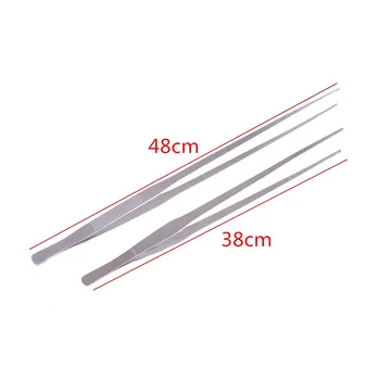 

Stainless Steel Tweezers 2Styles 38cm Aquarium Live Tank Curve Plant Long Tongs