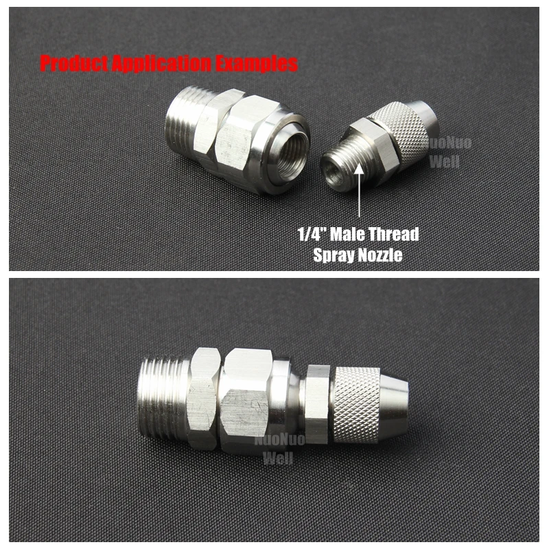 2 шт. 1/8 &quot1/4&quot 3/8 &quot1/2&quot наружная резьба на 1/4 &quotгнездо Распылительная насадка
