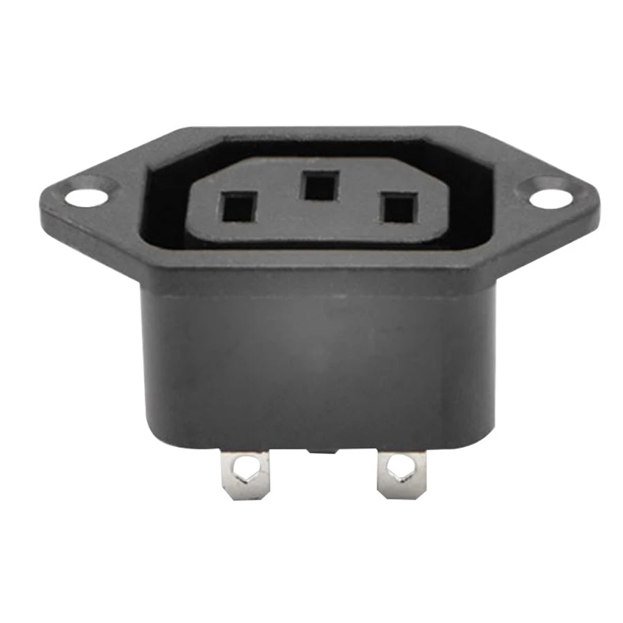 100 шт. Шасси гнездо 10А/250В 3PIN AC IEC C13 C14 встроенный разъем адаптера питания Выход