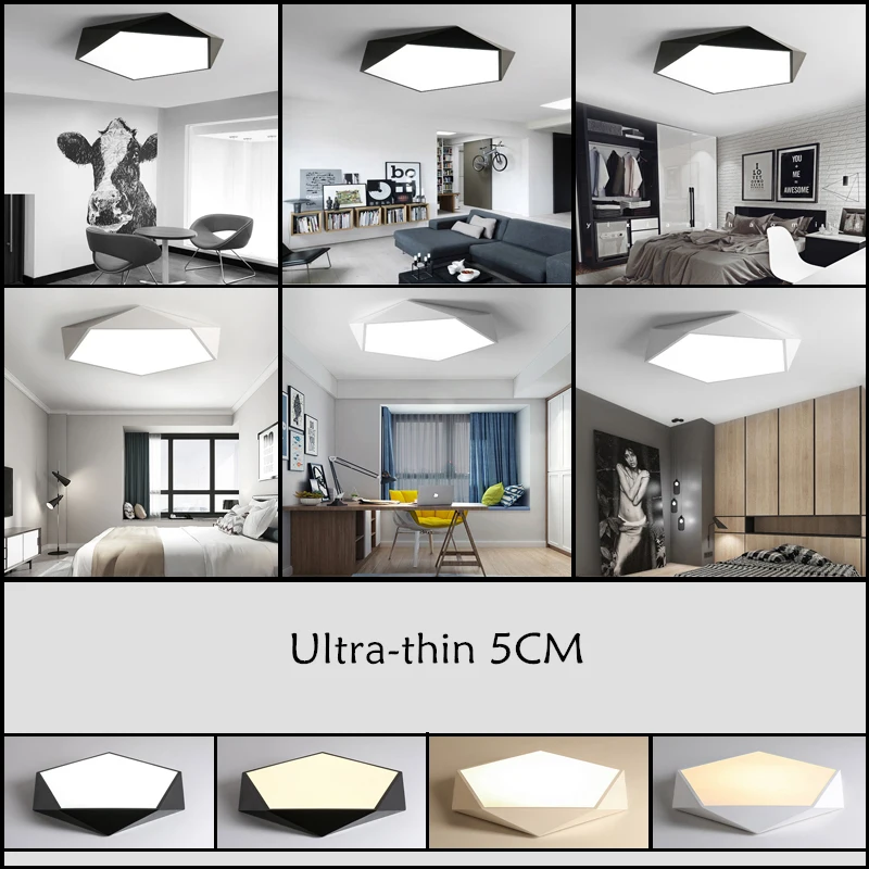 Dimmable светодиодный потолочный светильник дизайн креативный геометрический светильник для гостиной прохода Балконный лампе плафон ШАМБРЕ потолочное освещение