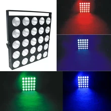 Портативный сценический 25x10 Вт RGB 3в1 DMX светодиодный COB матричный луч DJ диско лазерный проектор светильник шоу RGB/холодный белый/теплый белый, 4 шт./лот