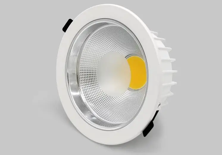 

Free 10x 5w 7w 15w 20w 30w 40W LED COB round downlight Dimmable Recessed LED Ceiling Lamp Spot Light White/warm led lamp cree