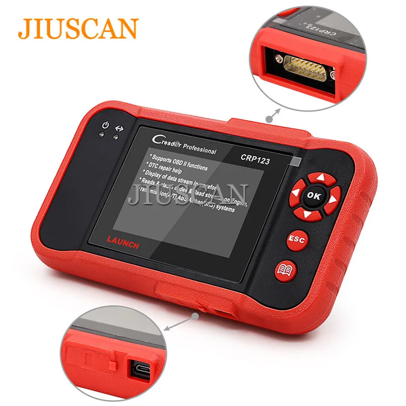 Launch X431 CRP123 code reader Scanner OBD2 test Engine ENG/AT/ABS/SRS