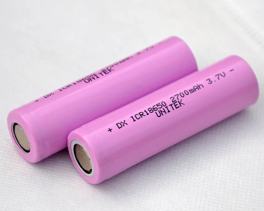 Скидка 20% 4 шт. ICR 3.7 В 18650 литий-ионная батарея 2700 мАч литий-ионный элемент для светодиодный фонарик и DIY powerBank
