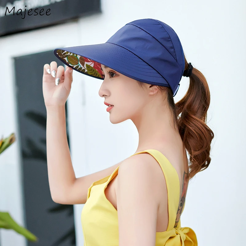 Sombreros de sol mujeres moda Simple impreso todo fósforo estilo coreano diario verano Casual sólido mujeres chicas dulce sombrero nuevo 2019| Sombreros de sol mujer| - AliExpress