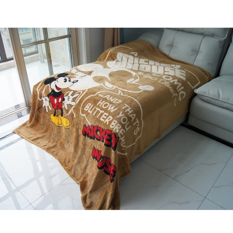 Disney мультфильм Розовый Минни Маус печатные фланелевые кровать плед большого размера размер 200*230 см украшение для спальни девочки простыня