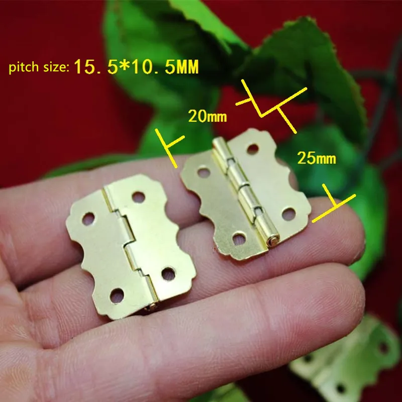 Yellow Metal Door Hinge 4 Holes Butterfly Antique,Vintage