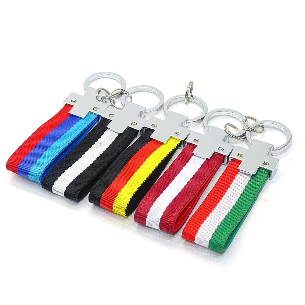 Автомобильный брелок для ключей с принтом "Государственный Флаг Германии с цепочка для ключей для BMW M Tech M Sport 1 3 5 E36 E37 E46 E39 E53 E60 E90 X5 X6 для укладки волос