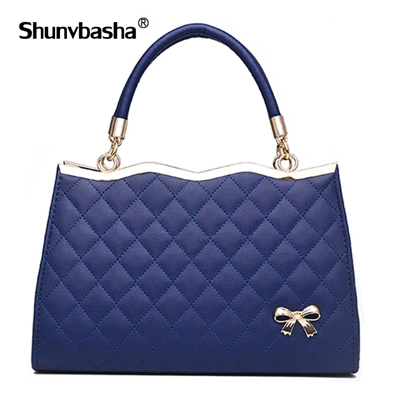 

Shunvbasha fashion women leather handbag solid zipper casual top-handle bag high quality women tote bags shoulder bags SD-689