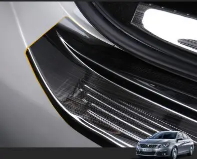 For Peugeot new 308 rear guard plate new generation 308 trunk guard plate logo special for new 308 threshold bar