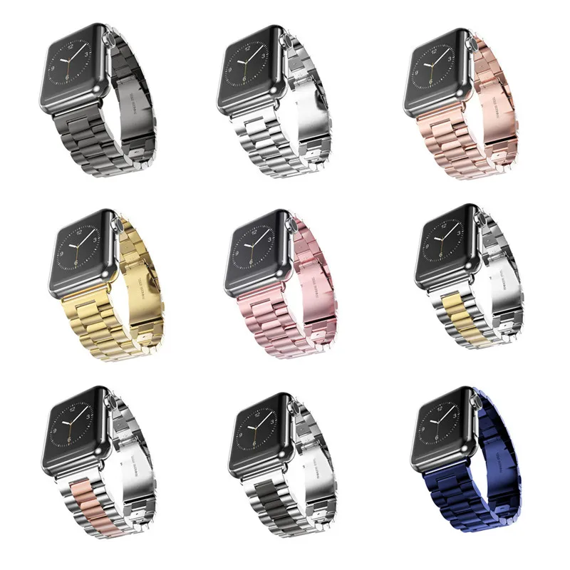 Stainless Steel Strap for Apple Watch Band 38mm 42mm Metal 3 Links Bracelet Smart Watch Metal Band for IWatch Series 4/3/2/1 цена Stainless Steel Strap for Apple Watch Band 38mm 42mm Metal 3 Links Bracelet Smart Watch Metal Band for IWatch Series 4/3/2/1 цены онлайн