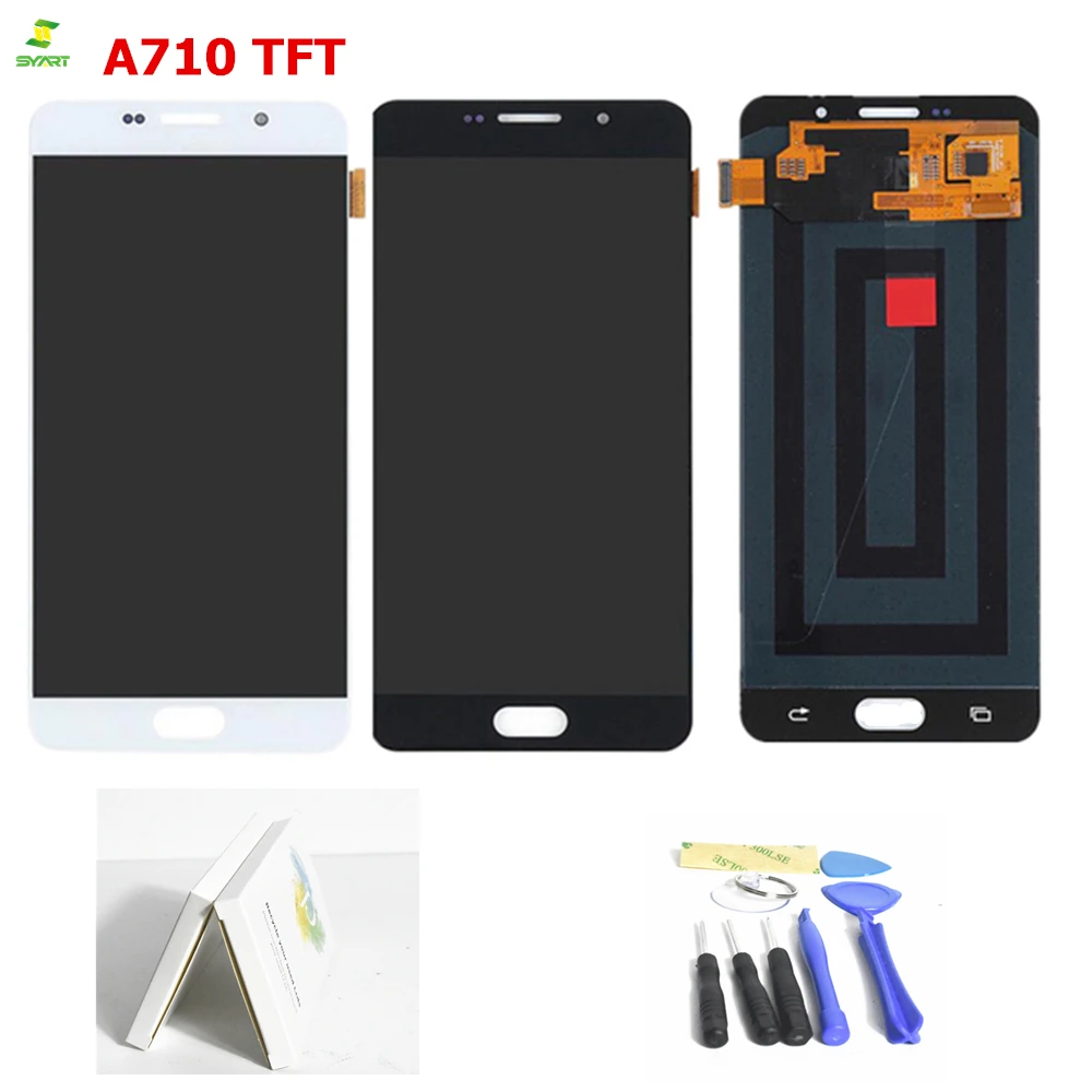

TFT For SAMSUNG GALAXY A7 2016 A710 LCD Display Touch Screen Digitizer Assembly Replacement For 5.5" SAMSUNG A710 LCD Display
