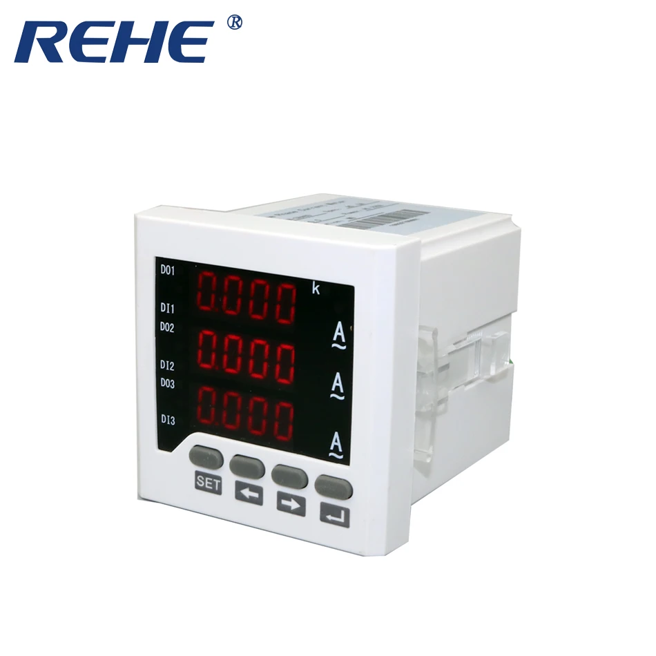 REHE RH-3AA63 72*72 мм Цифровой интеллигентая(ый) переменного тока трехфазный Измеритель светодиодный