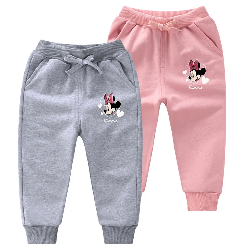 

Pants for Girls Autumn Girls Pants Minnie Bow Kids Trousers Mickey Boys Pants Children Sport Wear Toddler Baby Clothes 1-8y