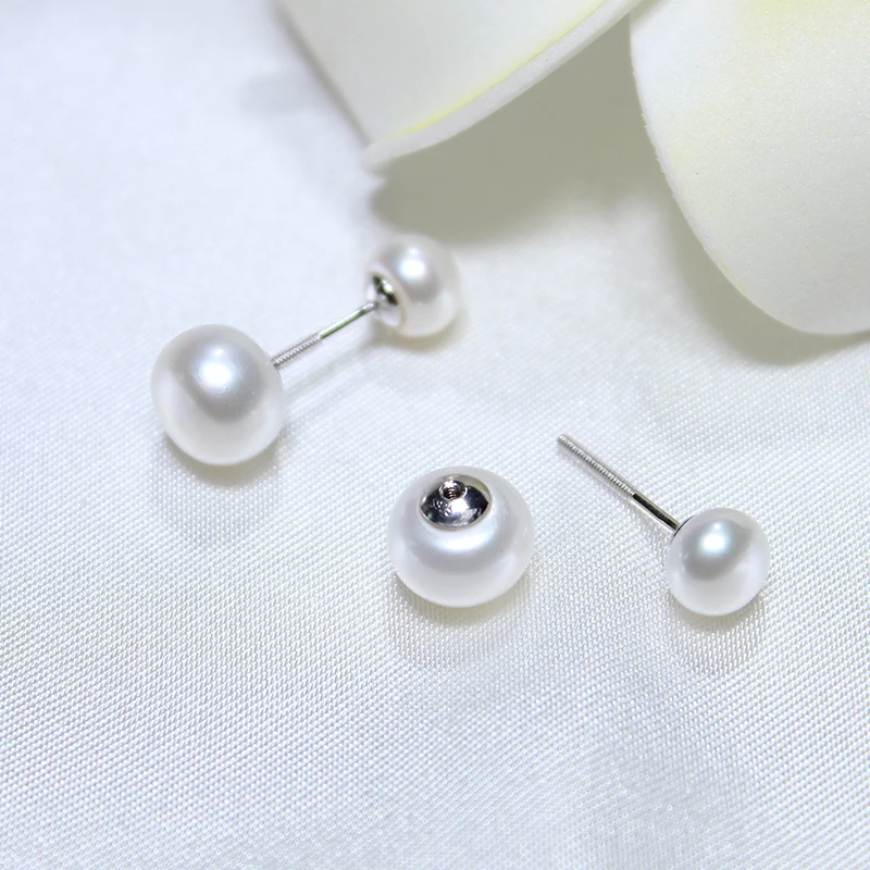 Ювелирные изделия из серебра 2017 пробы с натуральным пресноводным жемчугом|stud