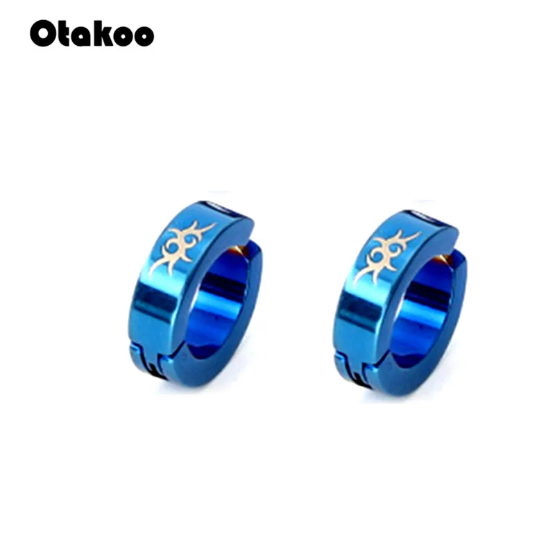 Женские и мужские серьги клипсы Otakoo магнитные из нержавеющей стали без пирсинга