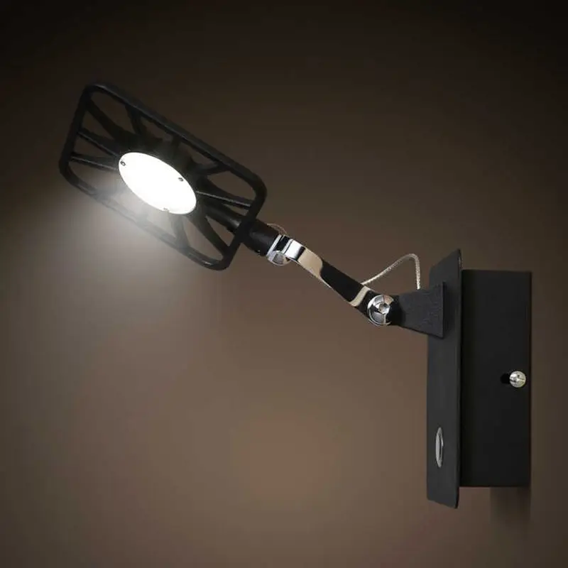 

Contracted contemporary Lighting creative personality study bedroom sitting room toilet LED wrought iron wall lamp