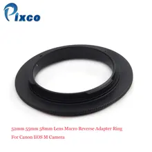 52/55/58mm Lens Macro Reverse Adapter Ring For Canon for EOS M Camera