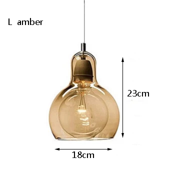 Современная творческая личность E27 с одной головкой лебедки подвесные лампы для гостиной столовой спальни Кабинета прохода ресторана кафе - Цвет корпуса: Amber L