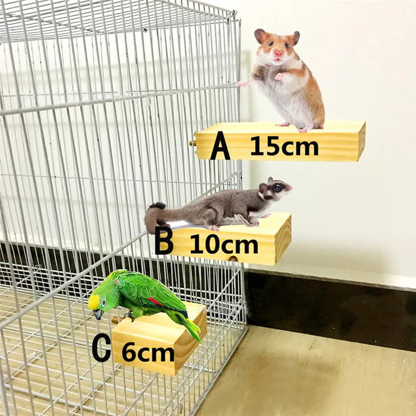 Трансер поставка для питомцев пружинная доска деревянная платформа стойка для птичьей клетки для питомца попугай зародыши хомяк маленькие животные игрушки для питомцев 81220