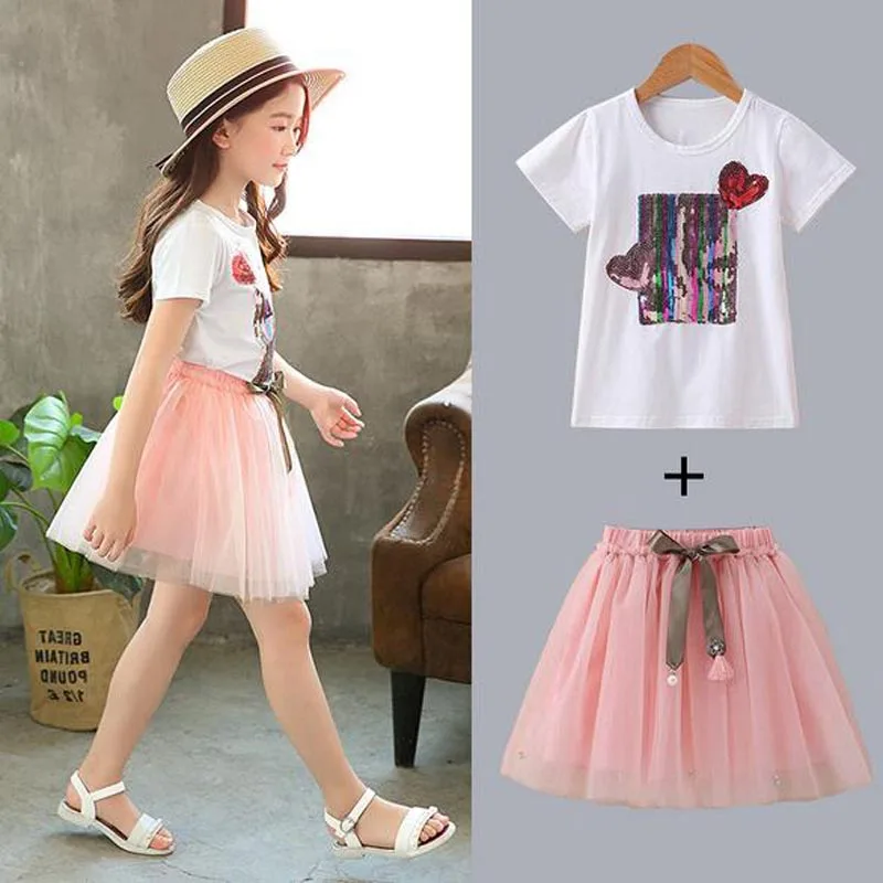 

Children's Clothing Toddler Girls Sets Cartoon Printed Baby Girl Tops +Skirt Sets For Girls Kids Clothes Shirt Tutu Skirt 2pcs