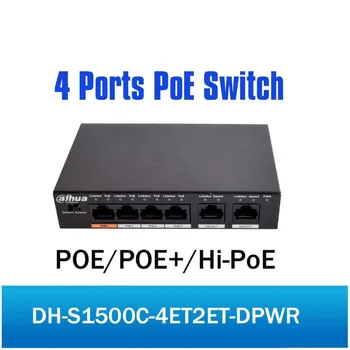 

DH 4ch PoE Switch S1500C-4ET2ET-DPWR 4CH Ethernet Switch with 250m Power Transit Distance Support PoE PoE+&Hi-PoE Protocol