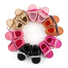 Spring Newborn Girls Fringe Anti skid First font b Walkers b font Autumn Bowknot Kids Girl