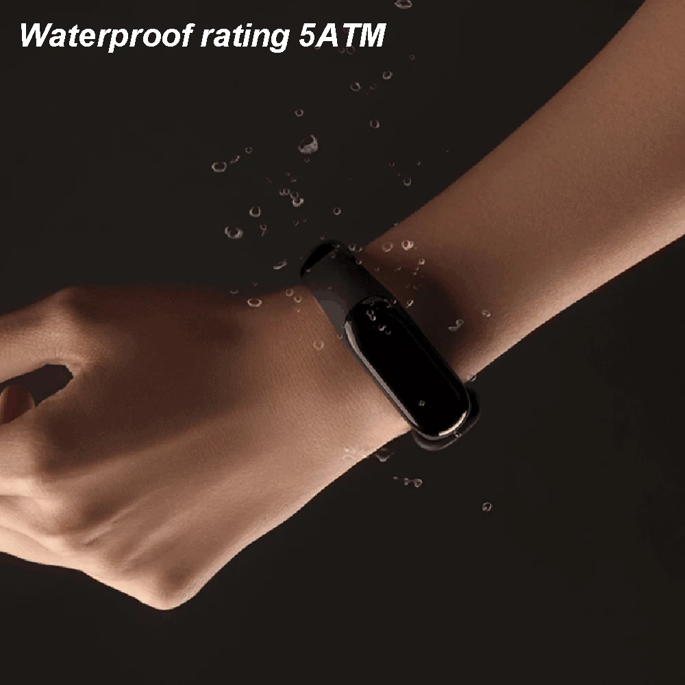 Xiaomi Mi смарт-браслет 3, фитнес-браслет, большой сенсорный экран, 0,78 дюймов, OLED сообщение, сердечный ритм, смарт-браслет