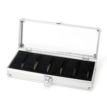 Watch Box 6 Grid Insert Slots Jewelry Watches Jewelry Display Storage Box Case