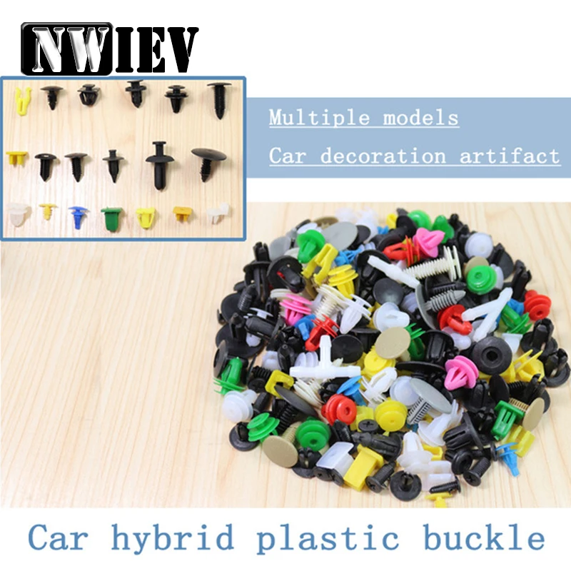 Nwiev 1000pcs Mixed Auto Fastener Car Door Bumper Fender Rivet Retainer Clips For Honda Accord