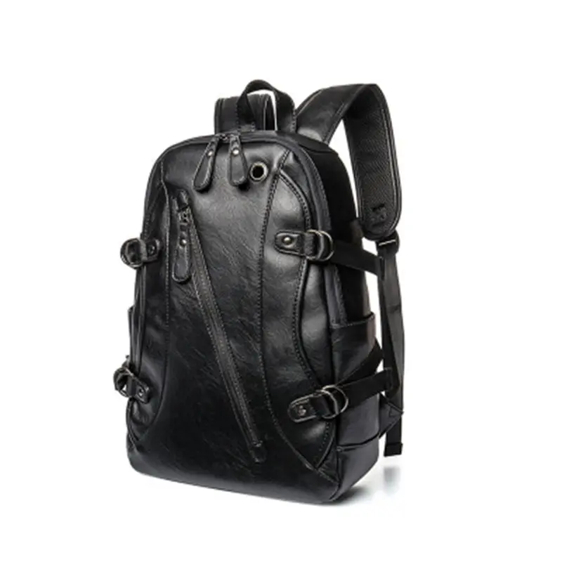 

WENYUJH 2018 Brand Waterproof 15.6 Inch Laptop Backpack Men Leather Backpacks for Teenager Men Casual Daypacks mochila male