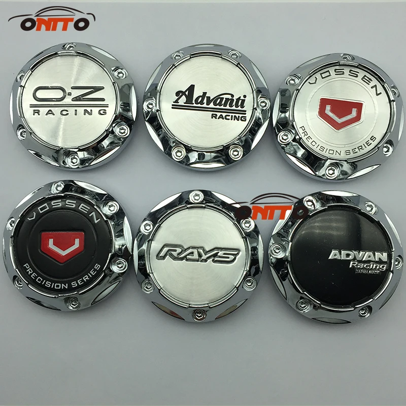 

Auto accessories 4pcs/set 65mm Car Wheel Center Cap Hub Cap for ADVAN OZ Advanti VOSSEN RAYS logo car emblem badge cover