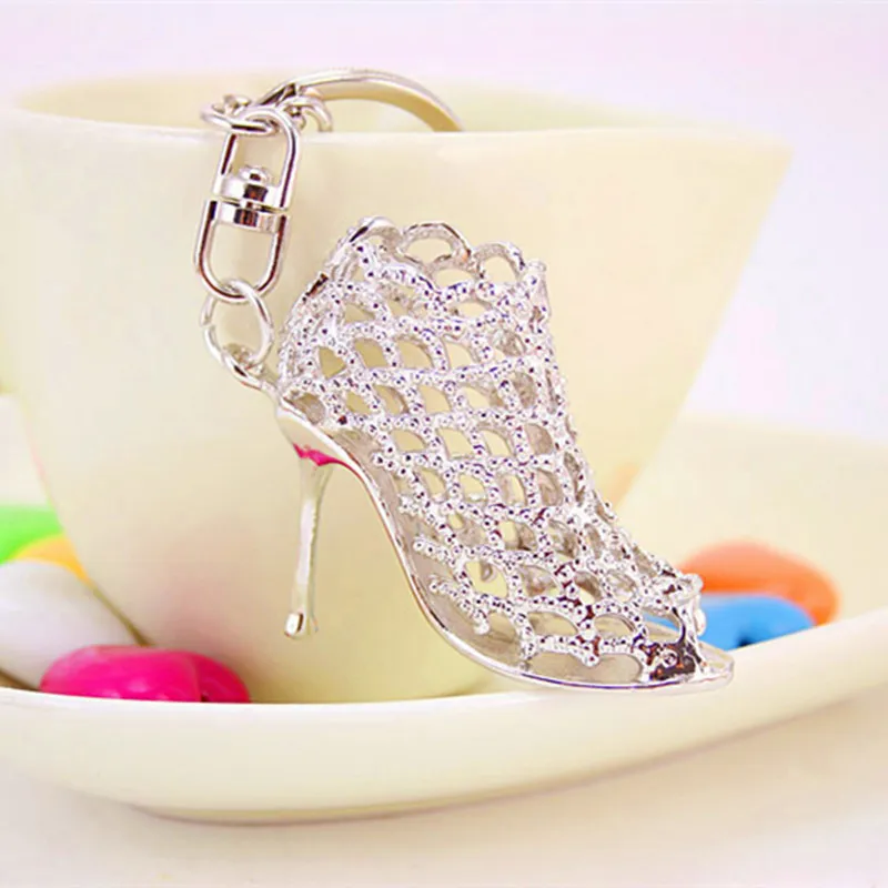 Цепочка для ключей с подвеской на высоком каблуке|crystal key holder|key holderfashion holder |