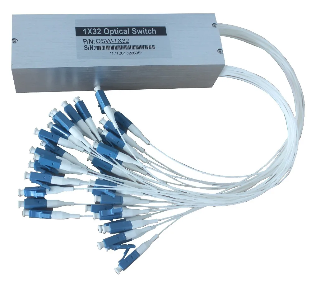 

1X16 multi channel optical switch 1610nm 5V 9/125um single mode optical fiber switch