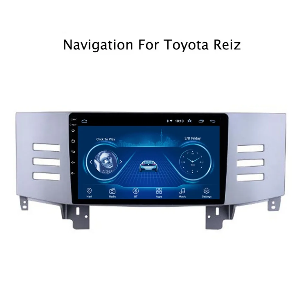 Excellent Super Slim Touch Screen Android 8.1 radio GPS Navigation for toyota reiz 2005-2009 headunit tablets Stereo Multimedia Bluetooth 0