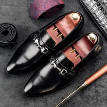 Г., лидер продаж, итальянские дизайнерские мужские повседневные туфли лоферы из натуральной кожи, увеличивающие рост Мужская Свадебная обувь с острым носком GD57