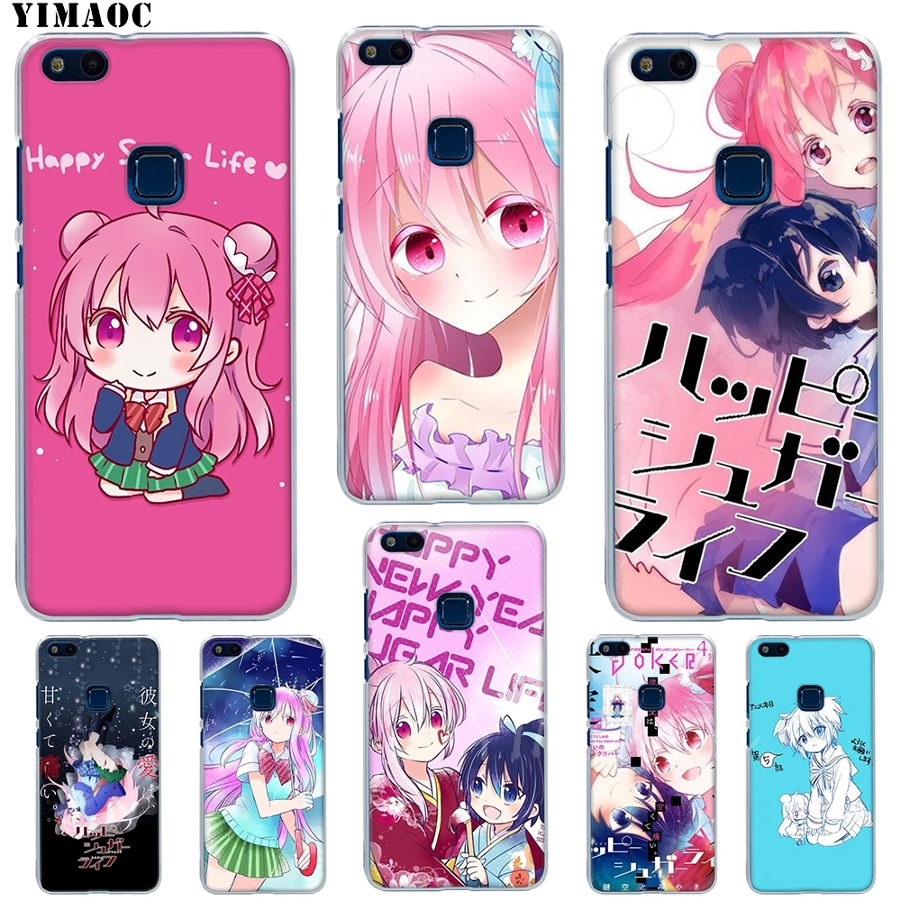 Мягкий чехол YIMAOC happy sugar life для Huawei P8 P9 P10 P20 P30 Lite Pro P smart 2019 |