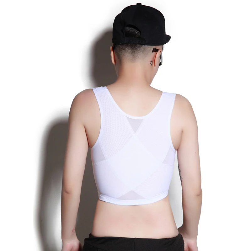 chest binder  tomboy buckle short breast binder trans vest casual bust shapers tops corset tee Super flat bra Les Lesbian spanx bodysuit Shapewear