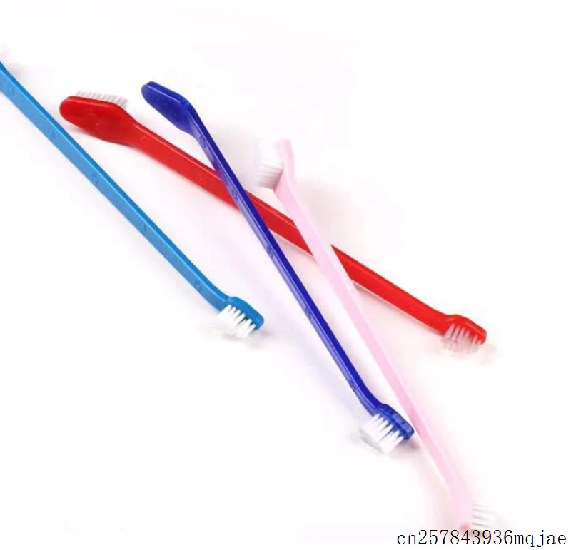 

200pcs Pet Toothbrush Mouth Cleaning Toothbrushes Pet Cat Dog Tooth Finger Brush Plastic Cat Brushes Dental Care