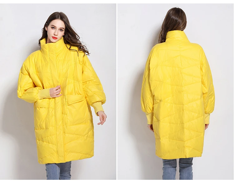 Новая зимняя куртка, Женская парка, пальто для женщин, 90% белый утиный пух, куртки и пальто, большой размер, больше размера, Длинная зимняя верхняя одежда