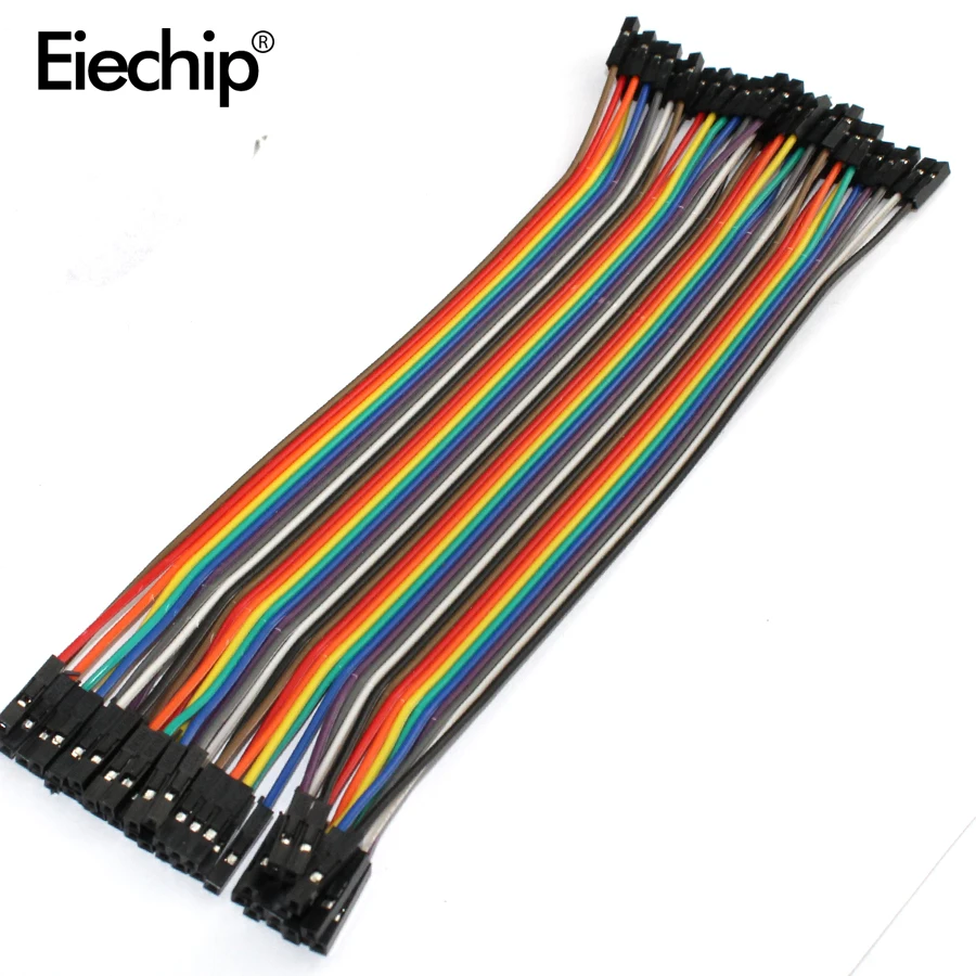 

40pcs 20CM Dupont Cable Jumper Wire Female to Female Dupont Line 20CM Female-Female Dupont Line 1P-1P For Arduino Diy Electronic