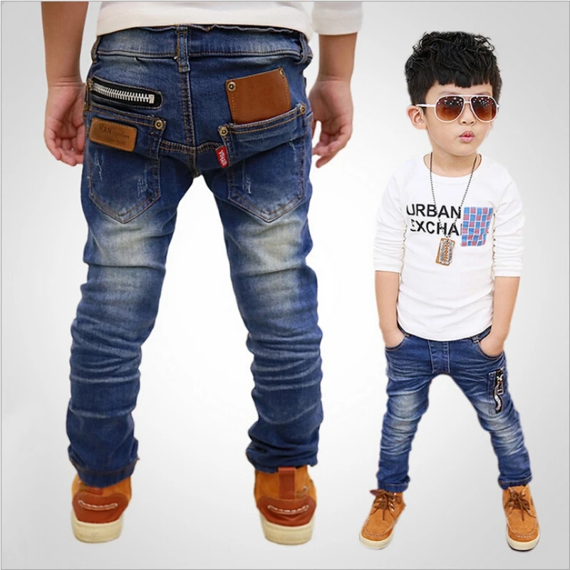 Hurave Broken Hole Pants 2017 Spring Autumn Baby Girl Boys Jeans Pants Children s Clothing Ripped