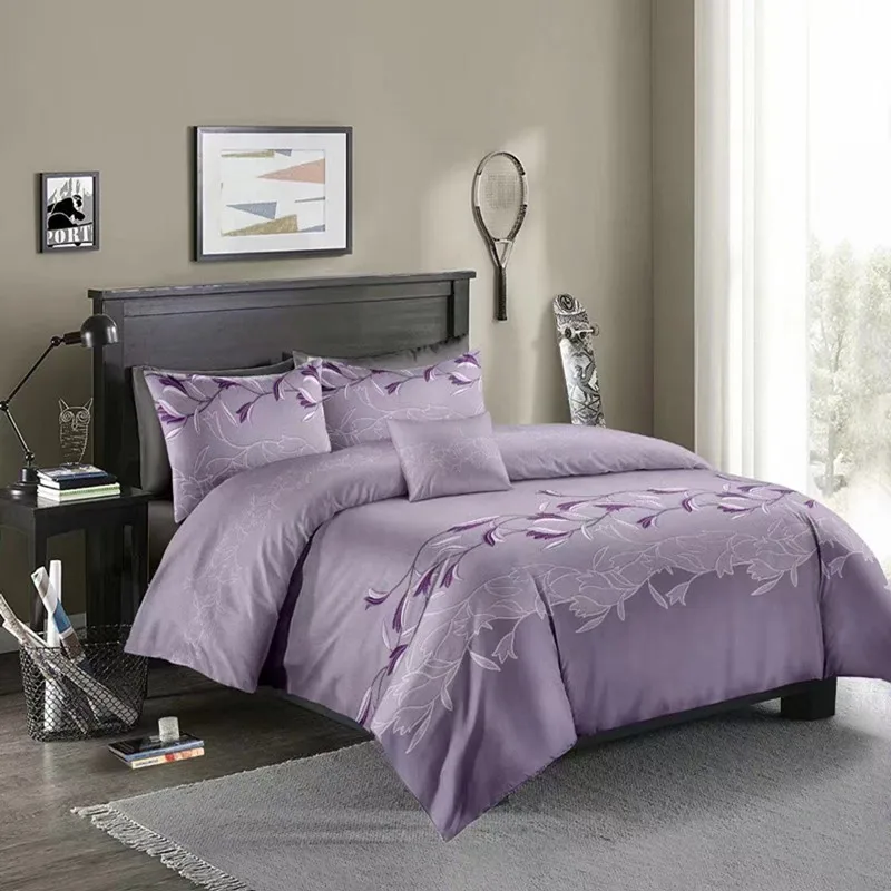 

Fresh solid color bedding set 2 pieces 3 sets of duvet cover pillowcase sheets bedding bed cover set bedding