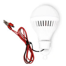 Реальная мощность, светодиодная лампа, 12 В, портативная светодиодная лампа, 7 Вт, белый светильник, для улицы, для кемпинга, портативный, для палатки, ночной рыбалки, Походов, Кемпинга, подвесной светильник