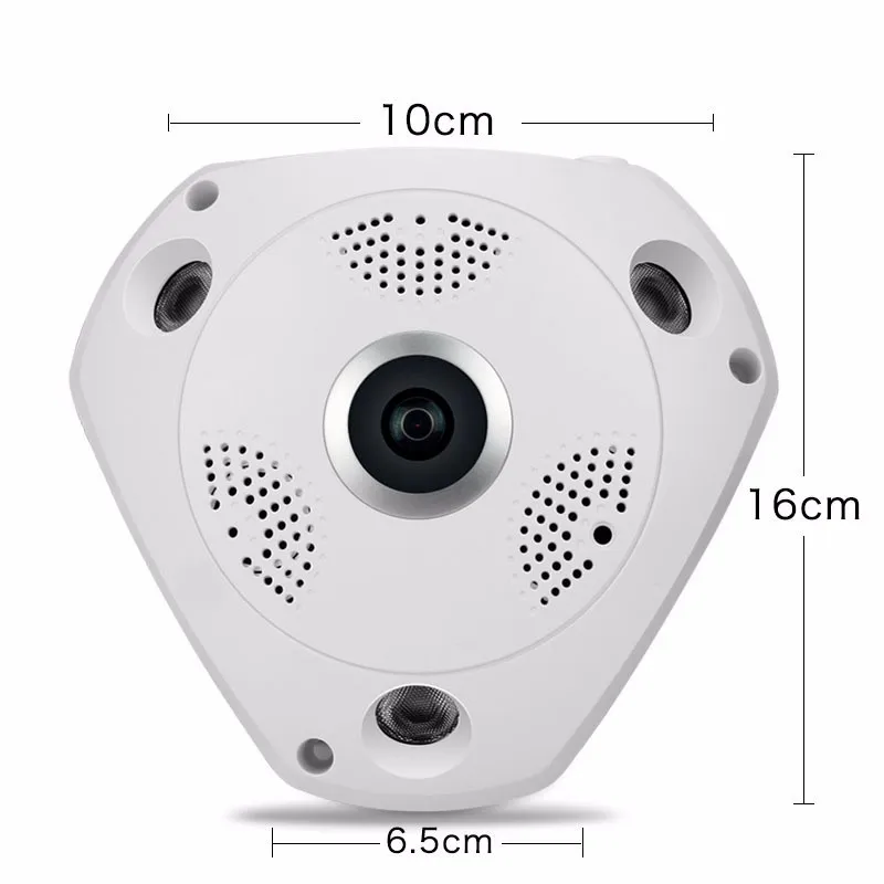 

360 Degree Panorama CCTV Camera Wifi 5MP HD Wireless VR IP CameraRemote Control Surveillance Camera P2P Indoor Cam